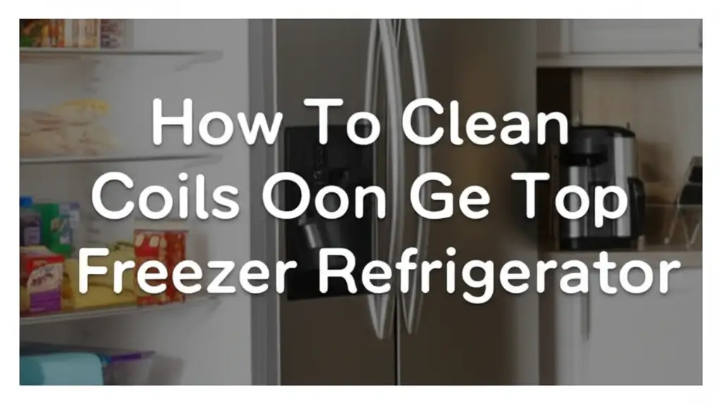 How To Clean Coils On Ge Top Freezer Refrigerator