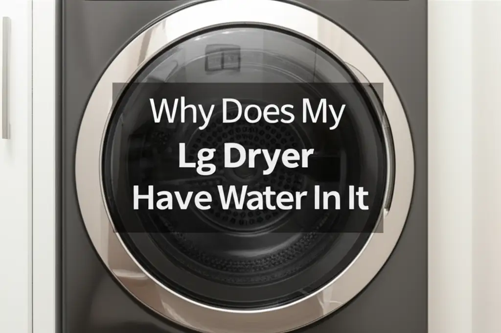 Why Does My Lg Dryer Have Water In It