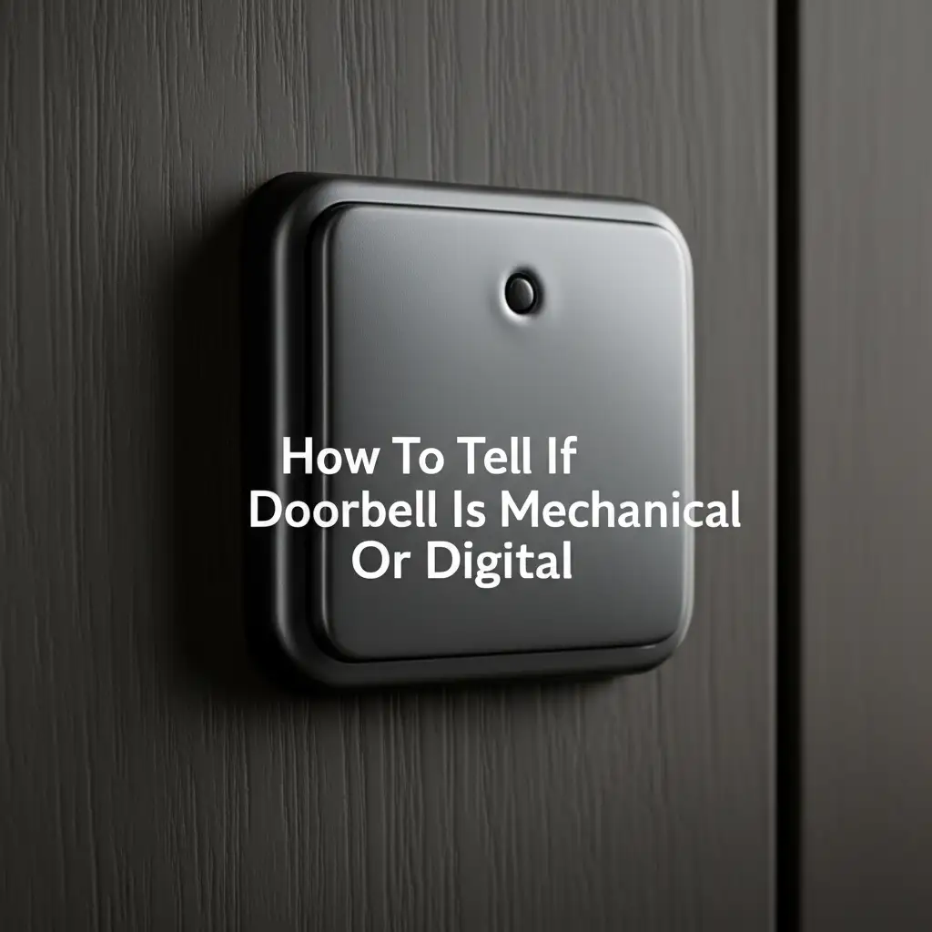 Discover how to tell if your doorbell is mechanical or digital. Understand chime types, power sources, and features for easy identification.