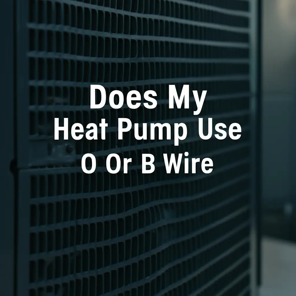 Does My Heat Pump Use O Or B Wire