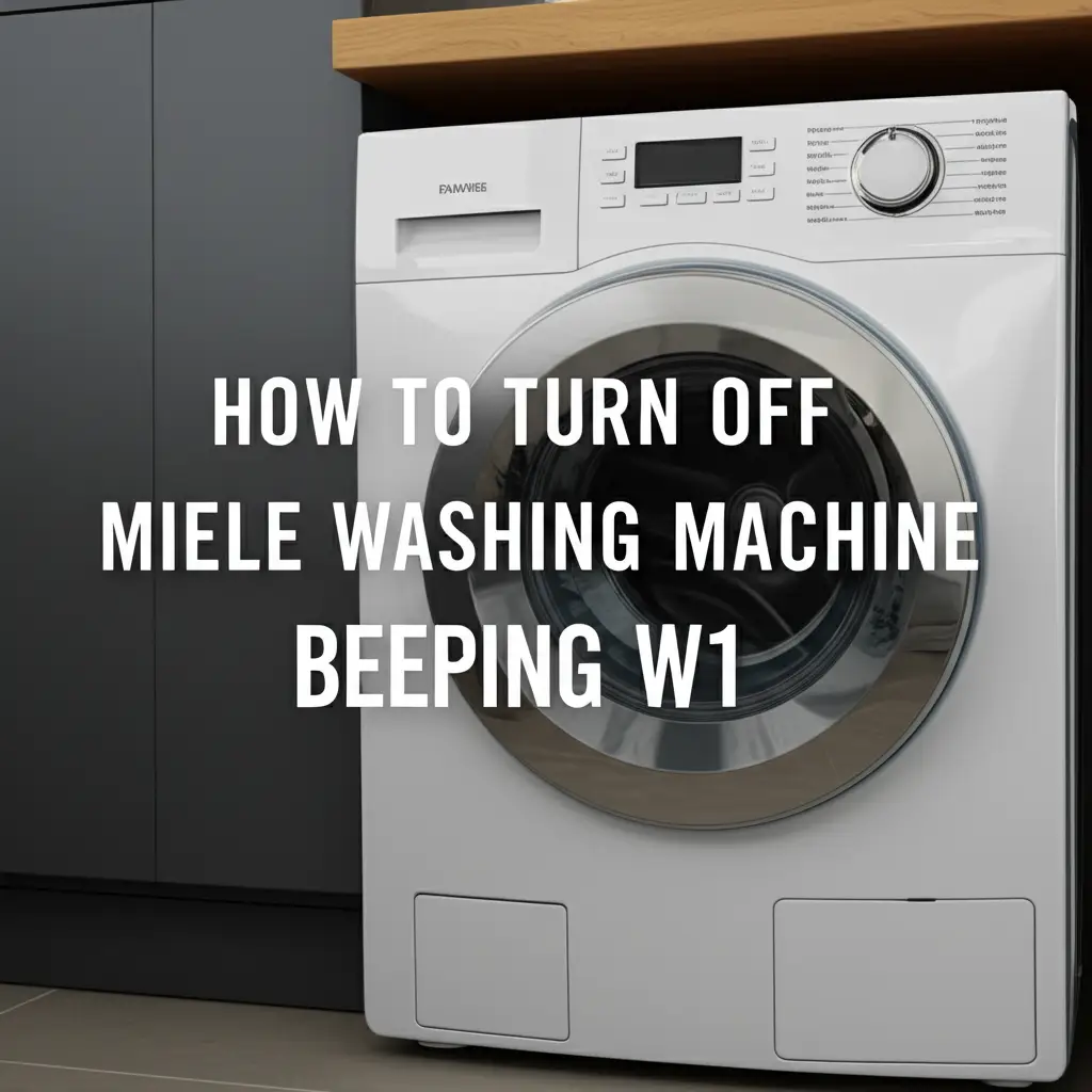 How To Turn Off Miele Washing Machine Beeping W1