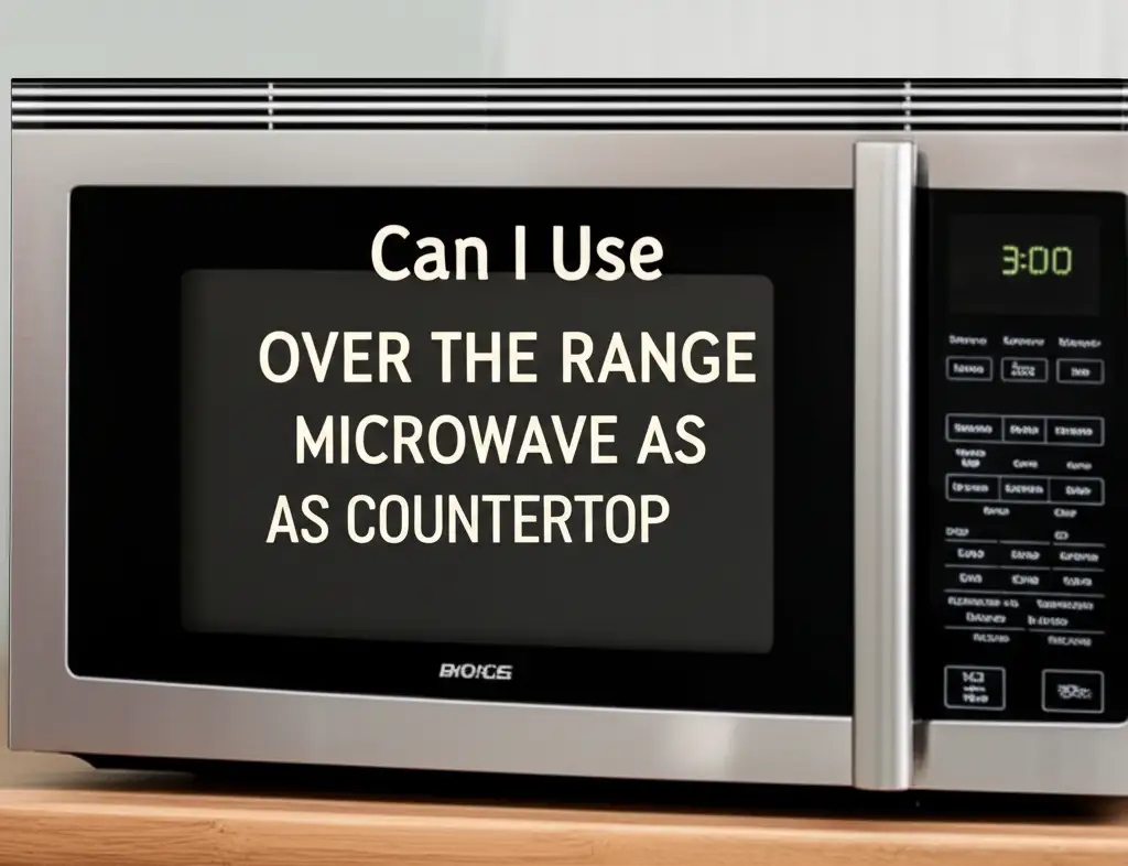 Can I Use Over The Range Microwave As Countertop