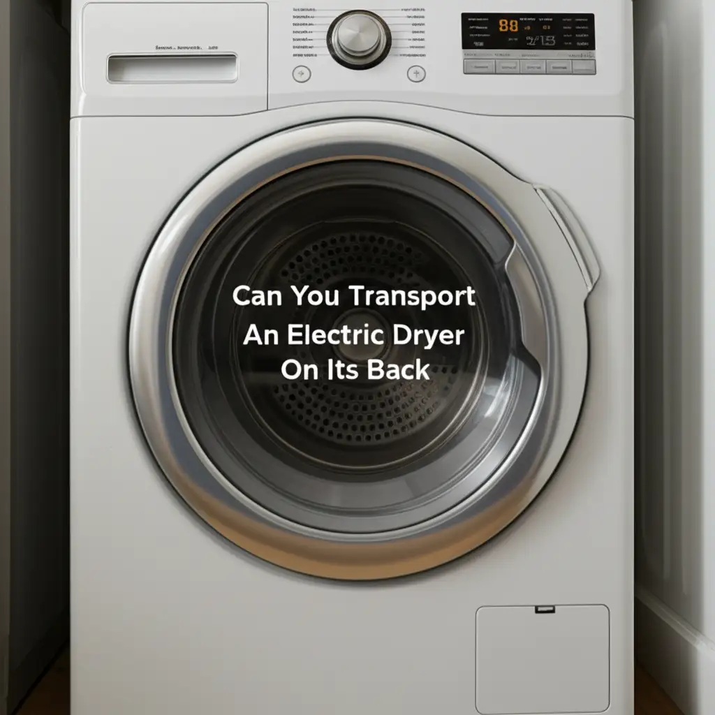 Can You Transport An Electric Dryer On Its Back