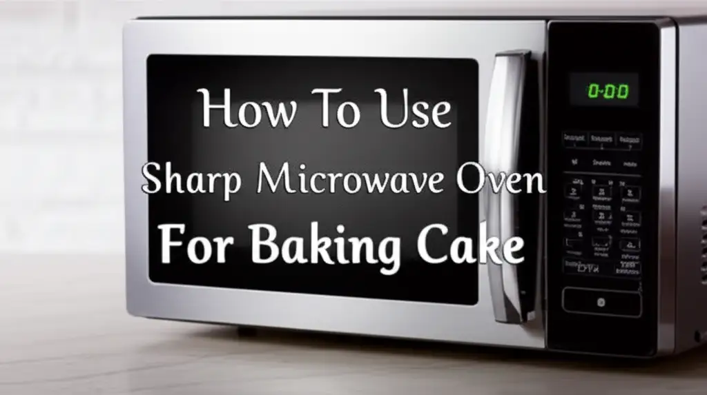 How To Use Sharp Microwave Oven For Baking Cake