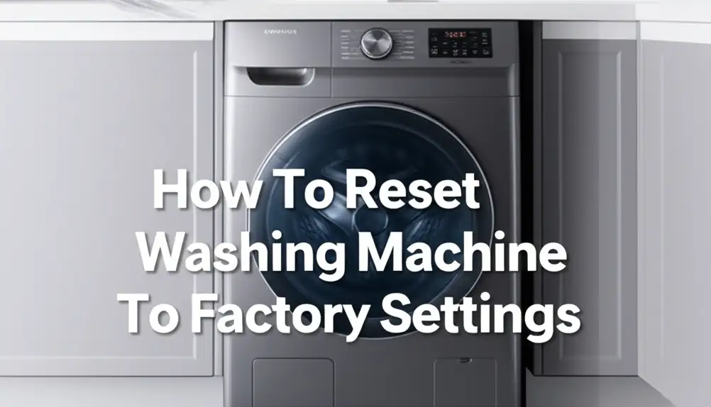How To Reset Samsung Washing Machine To Factory Settings