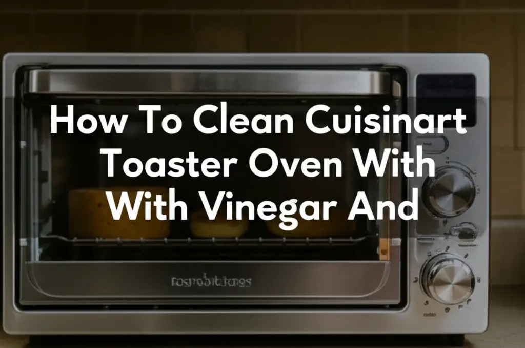How To Clean Cuisinart Toaster Oven With Vinegar And