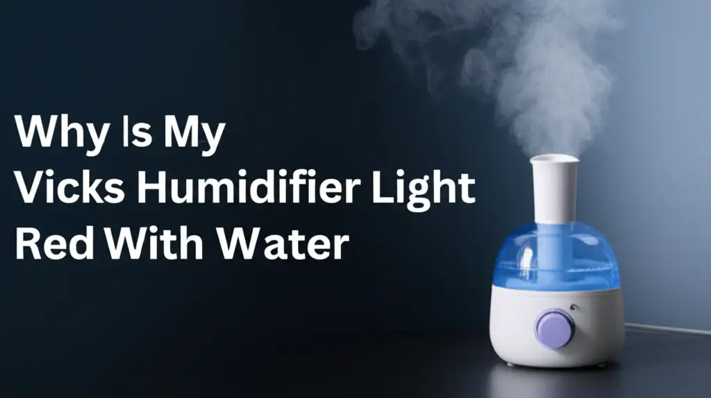 Why Is My Vicks Humidifier Light Red With Water