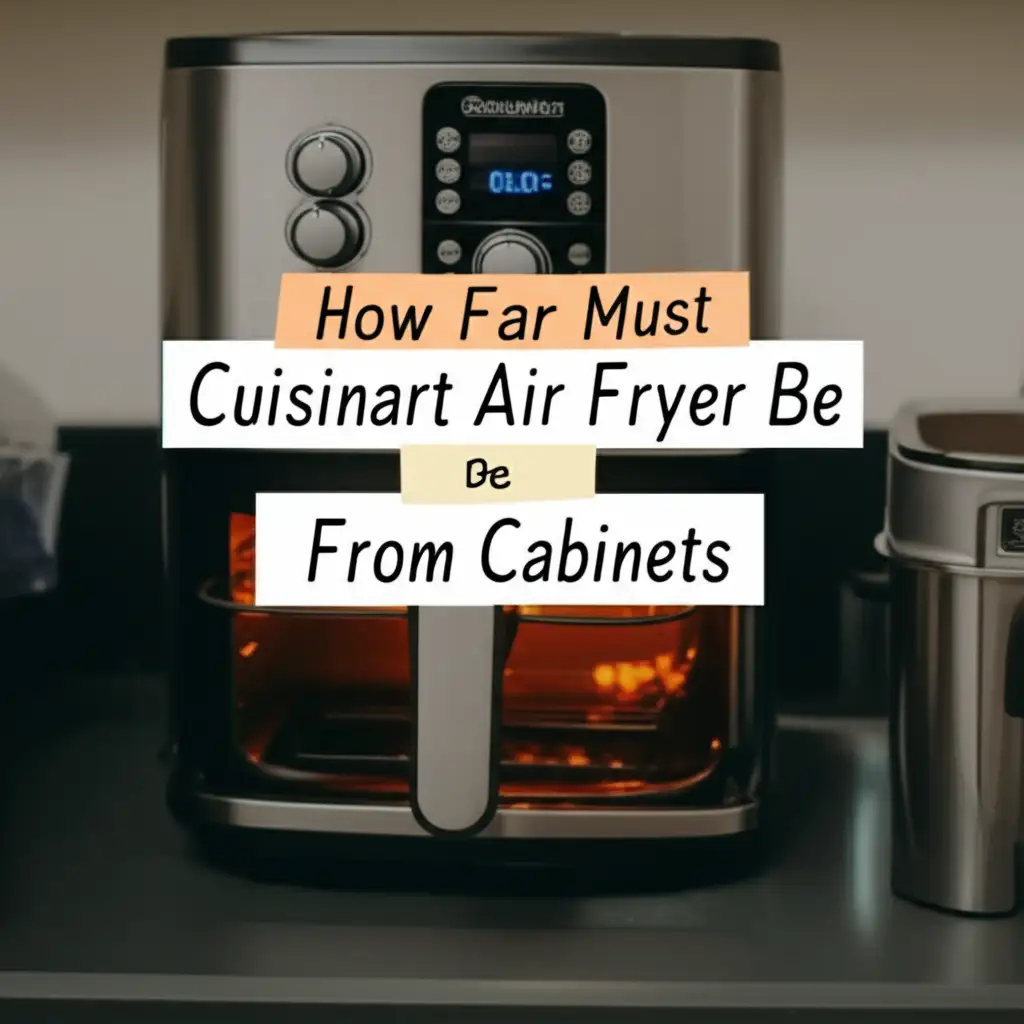 Cuisinart Air Fryer Clearance How Far From Cabinets?