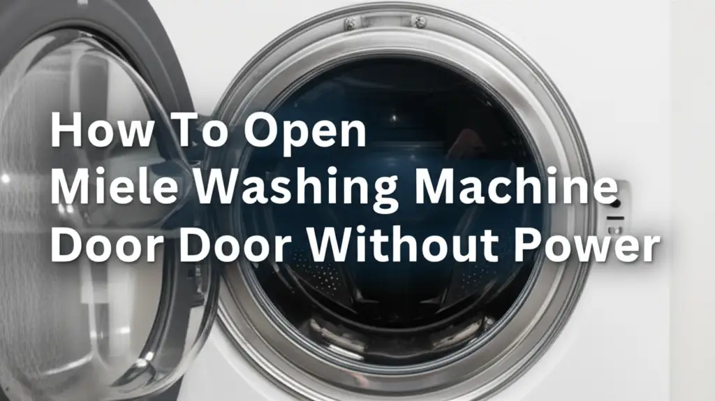 How To Open Miele Washing Machine Door Without Power