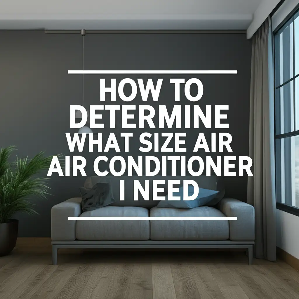 How To Determine What Size Air Conditioner I Need