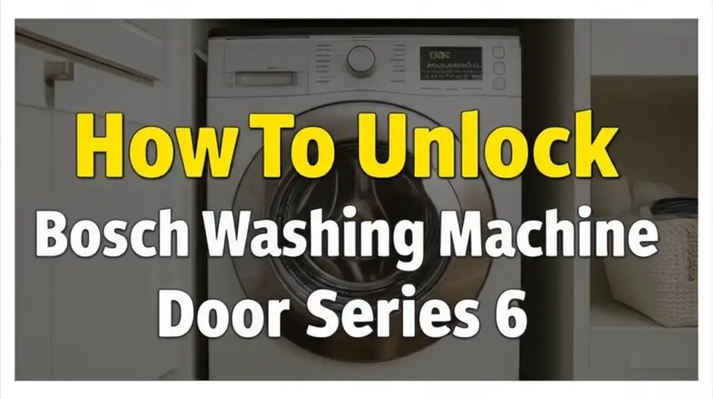 How To Unlock Bosch Washing Machine Door Series 6