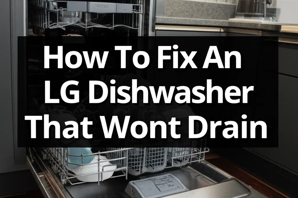 How To Fix An Lg Dishwasher That Wont Drain