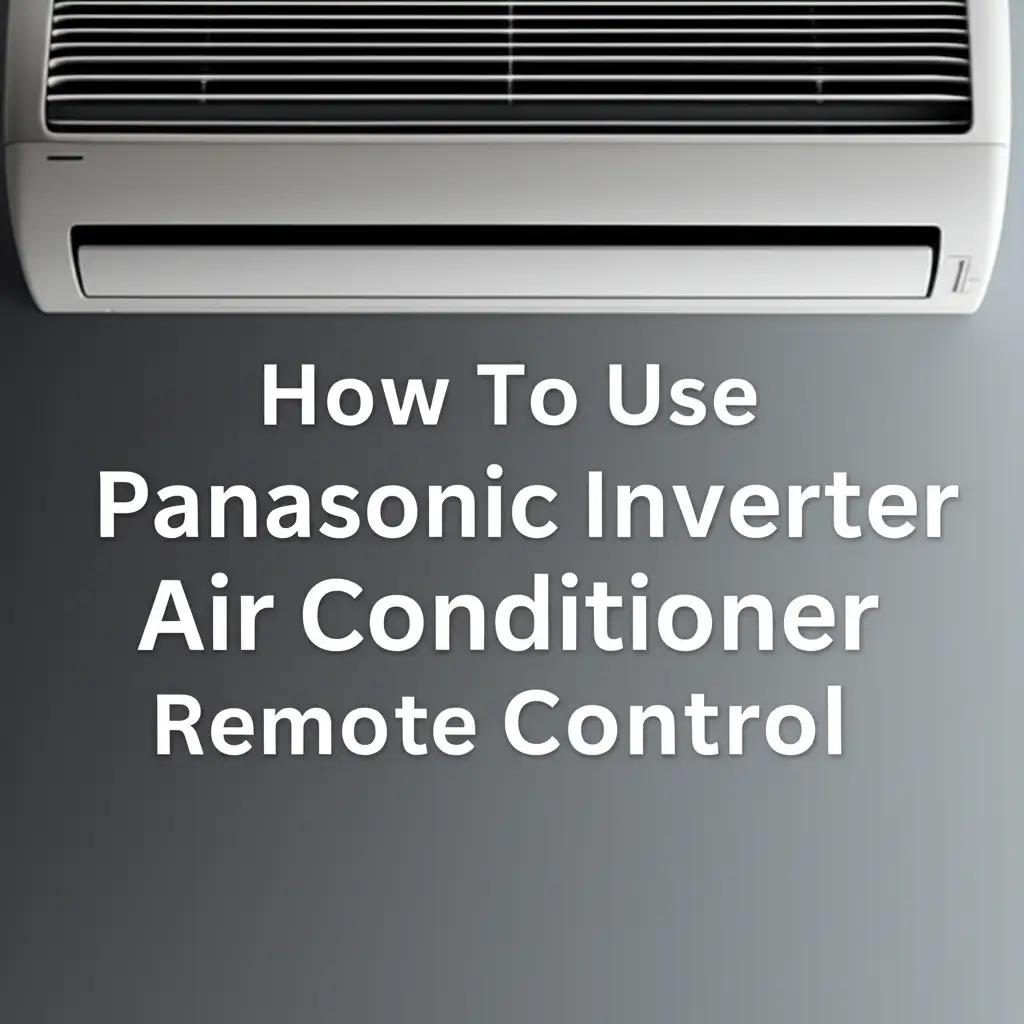 How To Use Panasonic Inverter Air Conditioner Remote Control