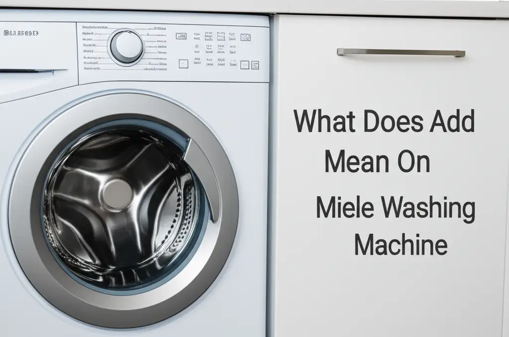 What Does Add Mean On Miele Washing Machine