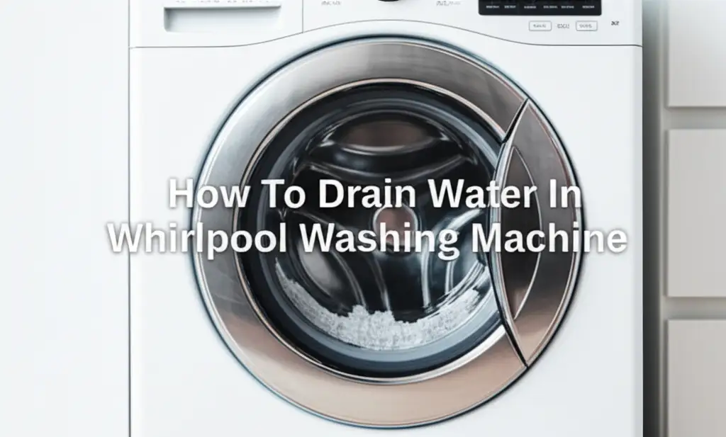How To Drain Water In Whirlpool Washing Machine