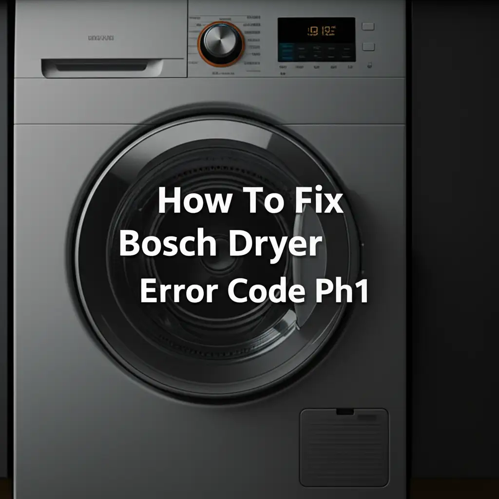 How To Fix Bosch Dryer Error Code Ph1