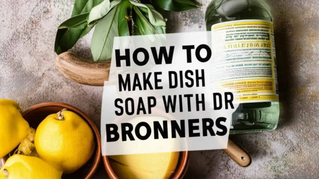 How To Make Dish Soap With Dr Bronners
