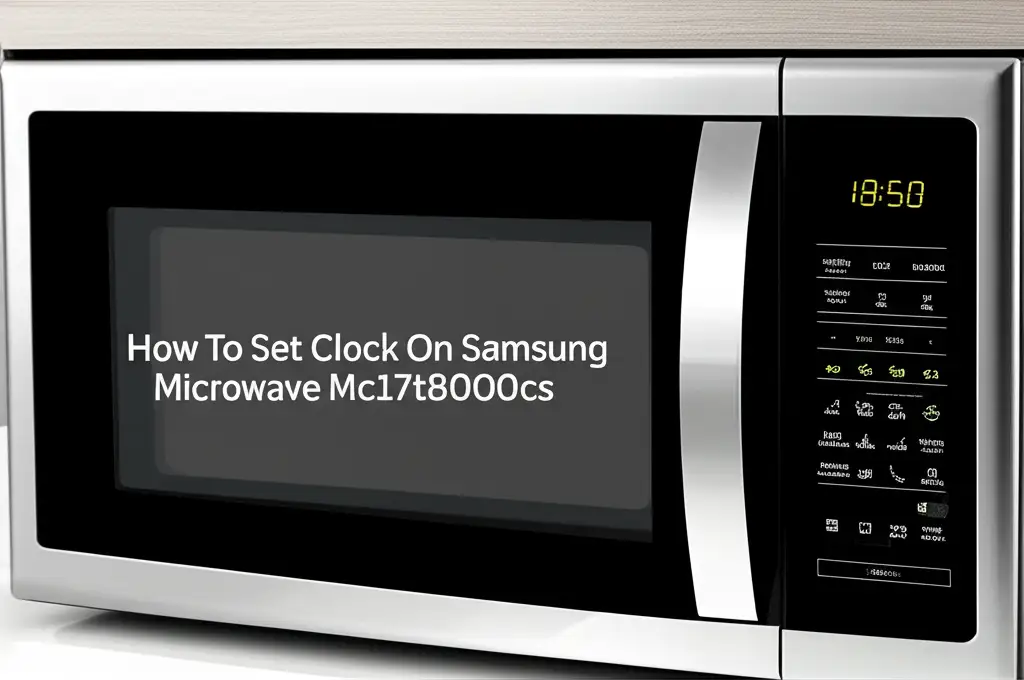 How To Set Clock On Samsung Microwave Mc17t8000cs