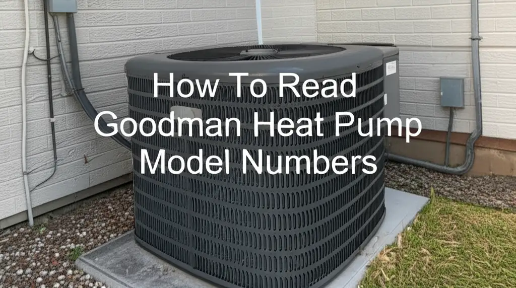 How To Read Goodman Heat Pump Model Numbers