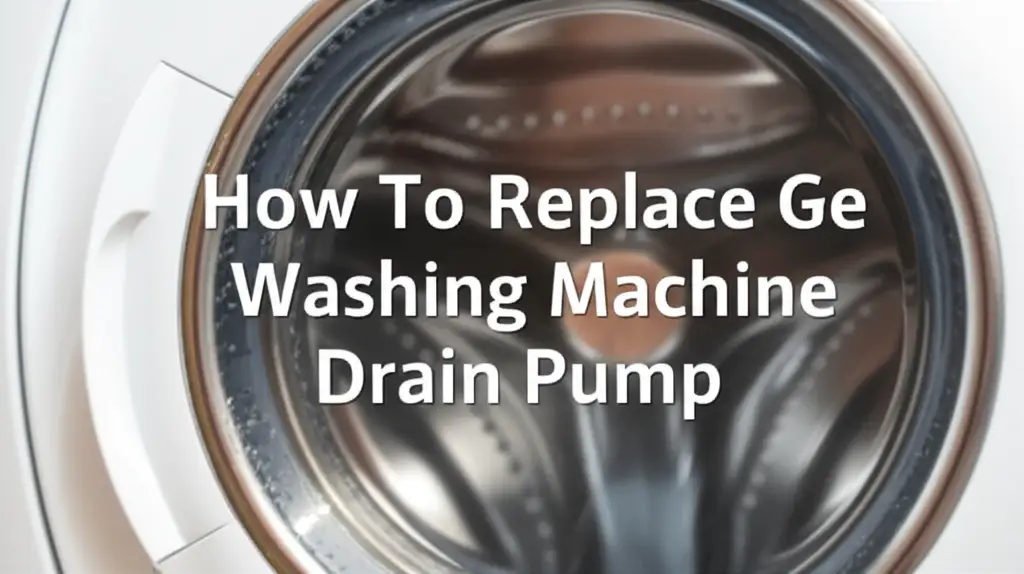 How To Replace Ge Washing Machine Drain Pump