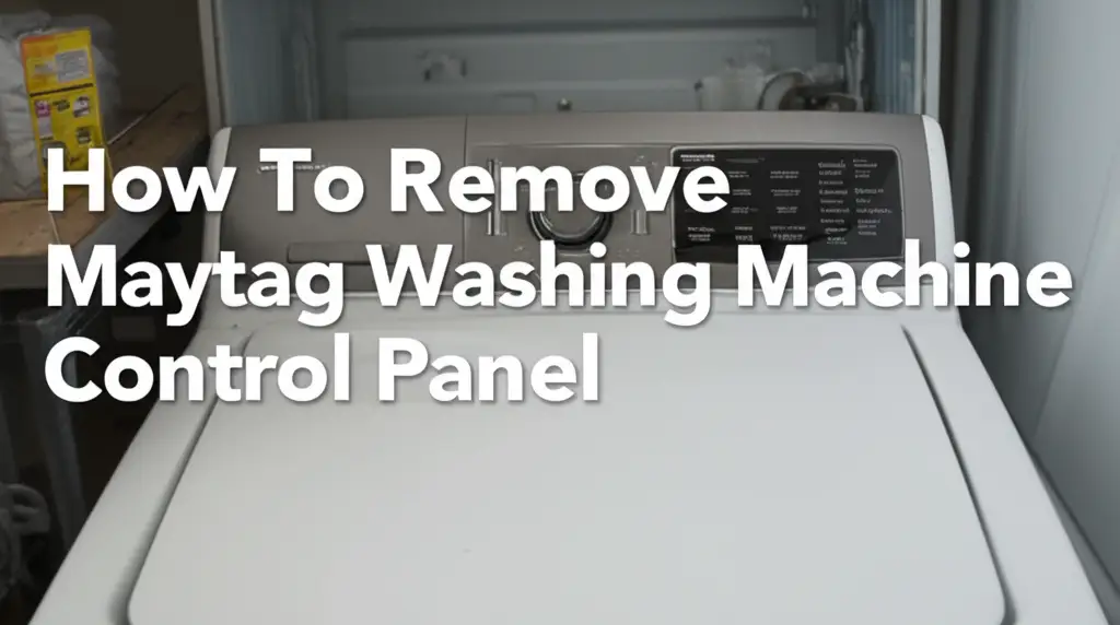 How To Remove Maytag Washing Machine Control Panel