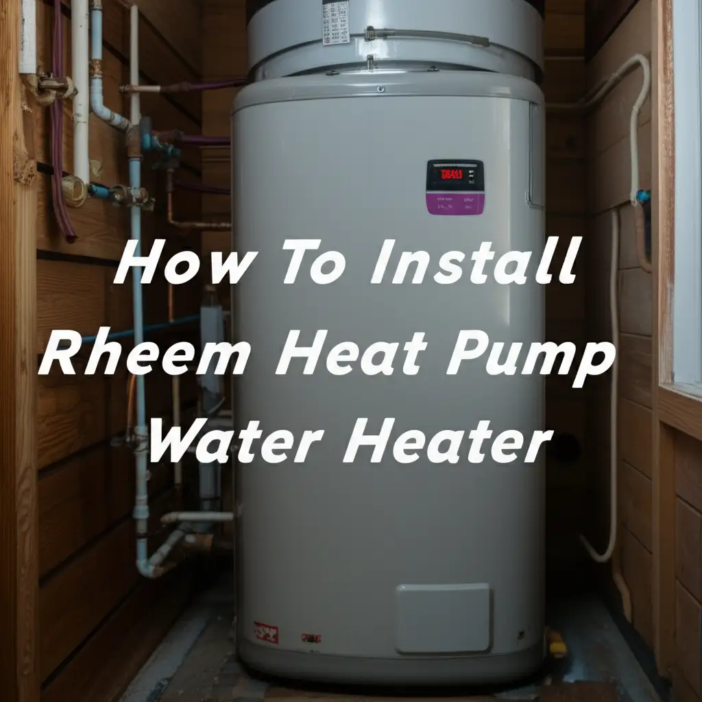 How To Install Rheem Heat Pump Water Heater