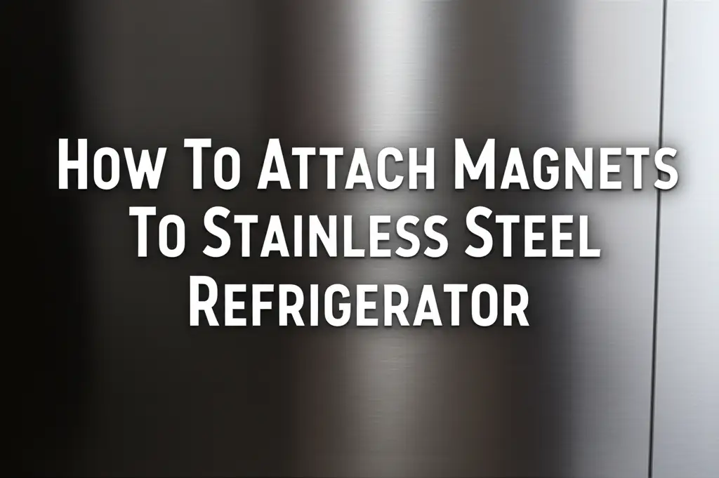 How To Attach Magnets To Stainless Steel Refrigerator