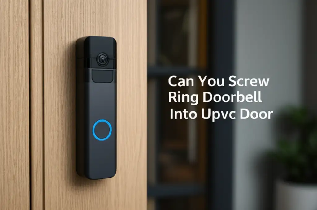 Can You Screw Ring Doorbell Into Upvc Door