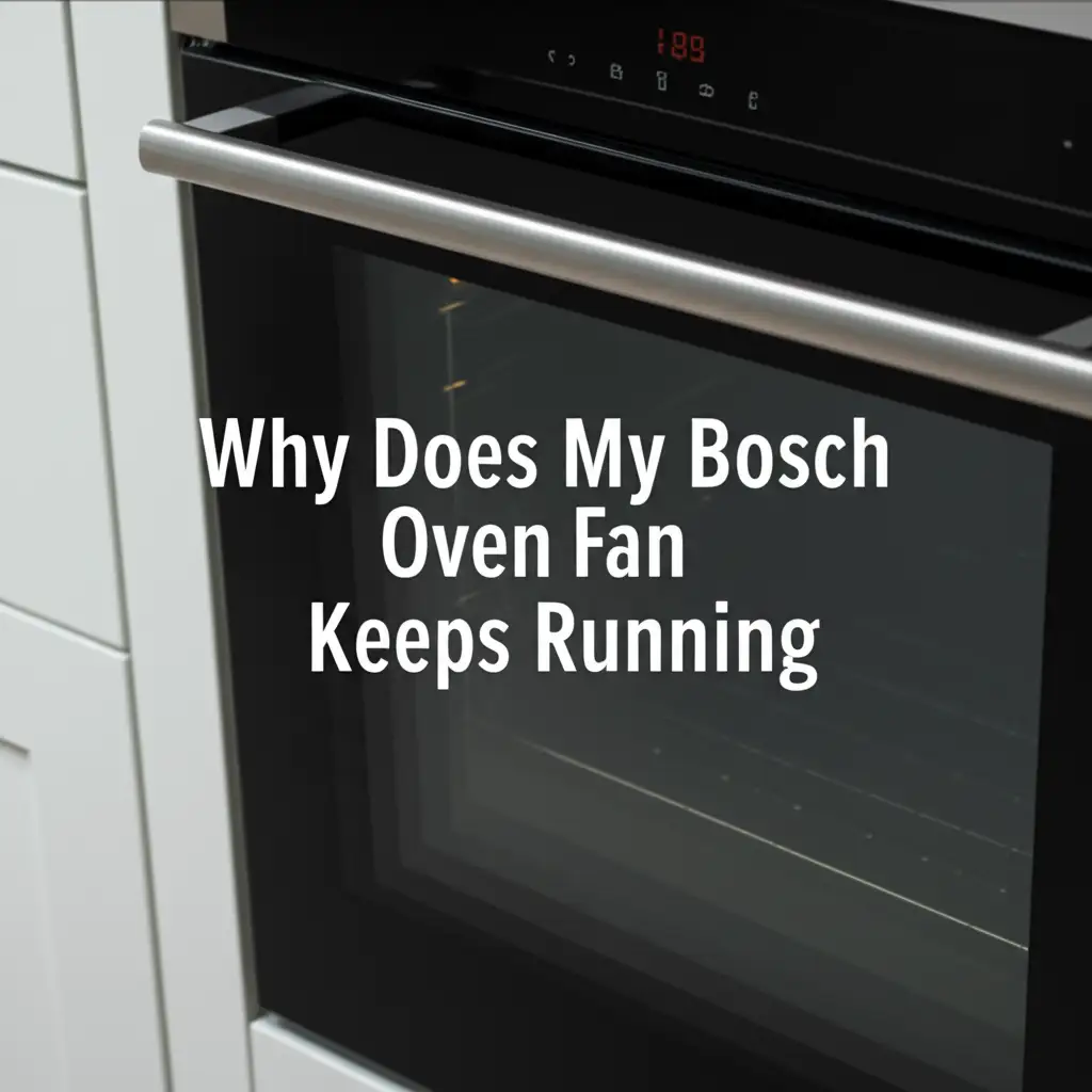 Why Does My Bosch Oven Fan Keeps Running