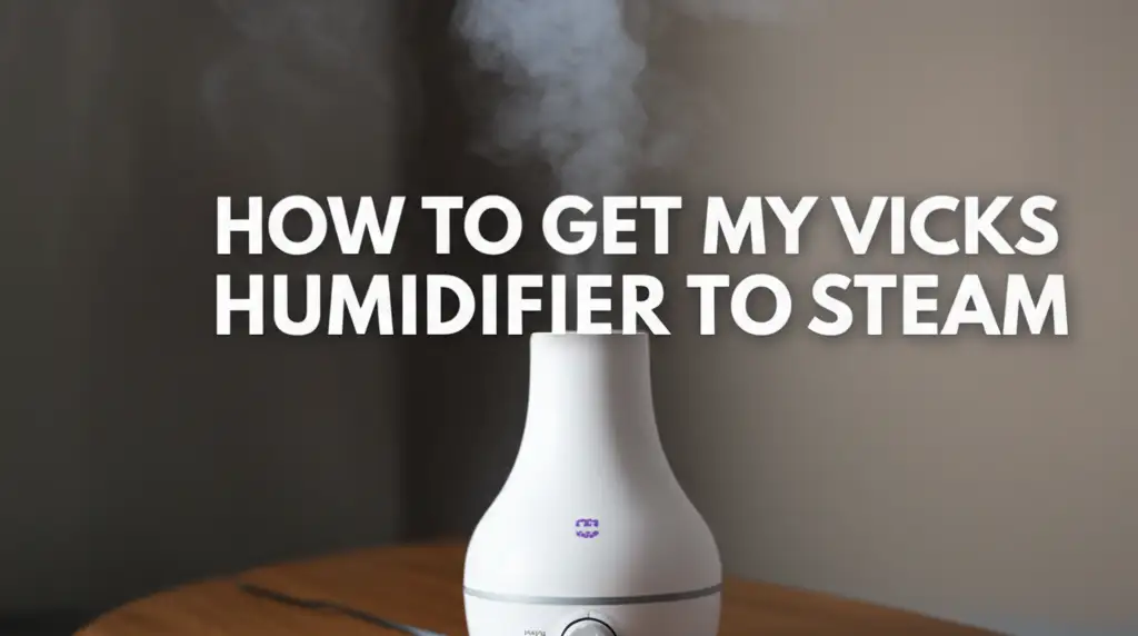 How To Get My Vicks Humidifier To Steam