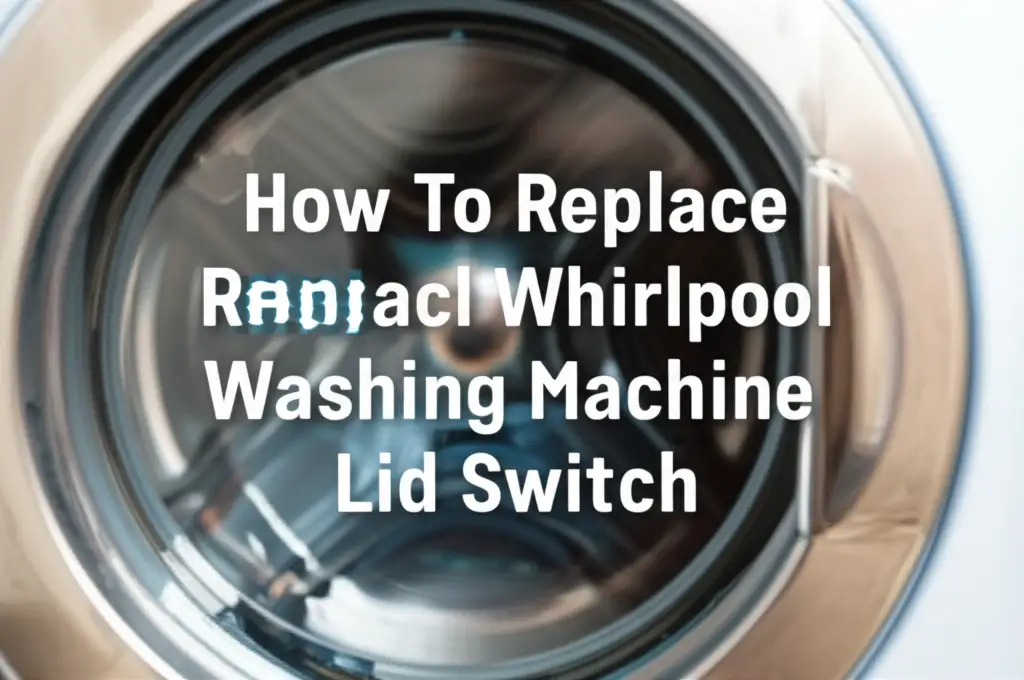 How To Replace Whirlpool Washing Machine Lid Switch