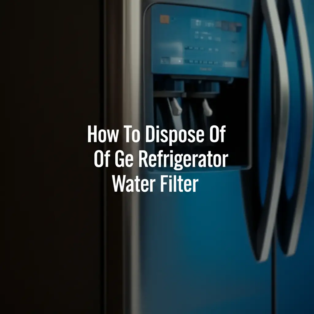 How To Dispose Of Ge Refrigerator Water Filter