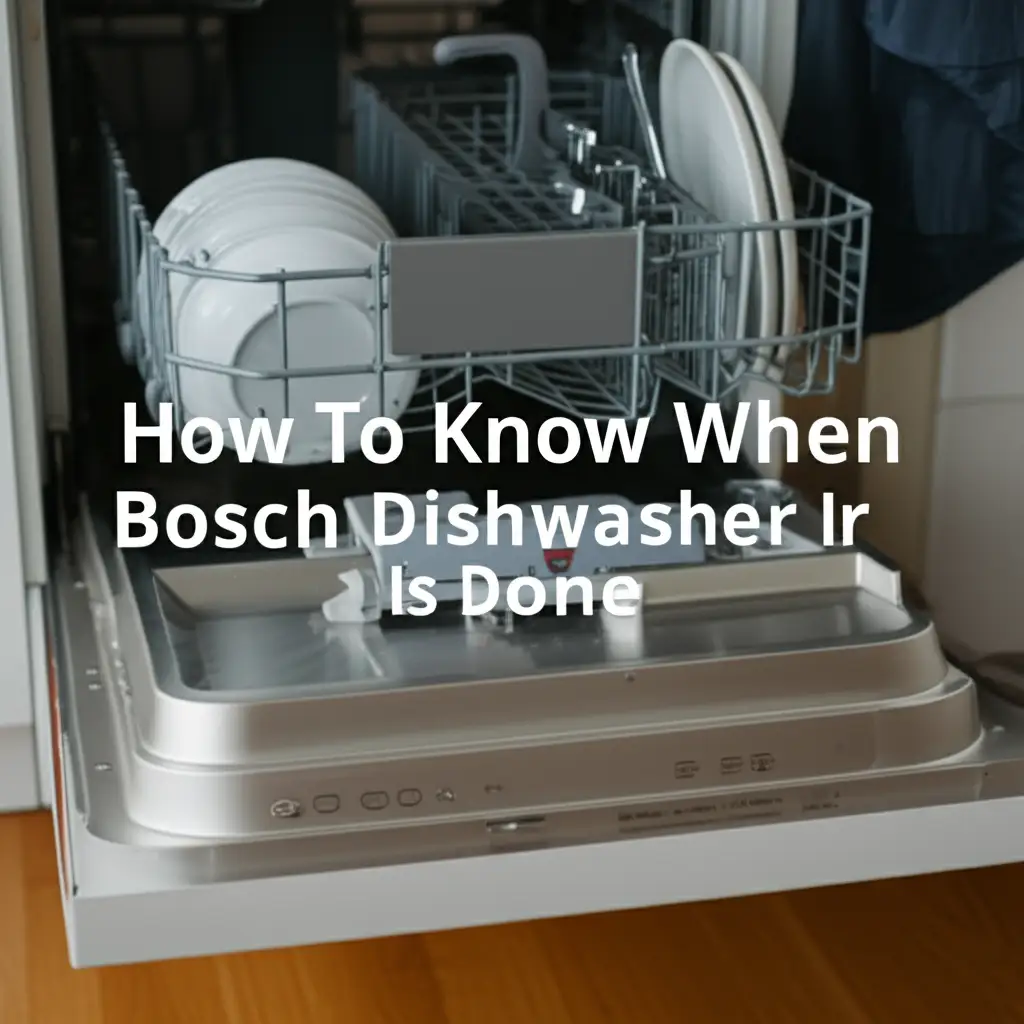 How To Know When Bosch Dishwasher Is Done