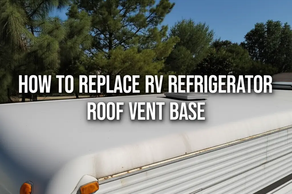 How To Replace Rv Refrigerator Roof Vent Base