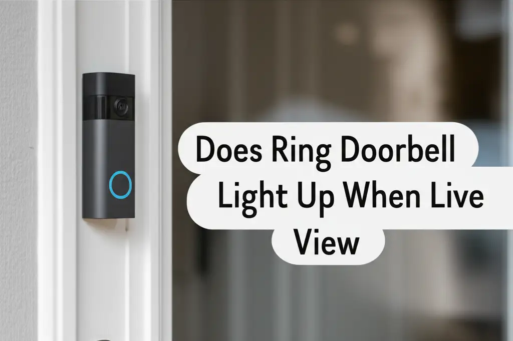 Does Ring Doorbell Light Up When Live View