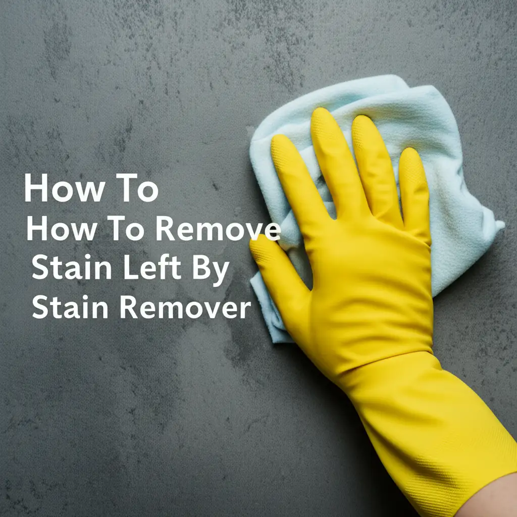 How To Remove Stain Left By Stain Remover