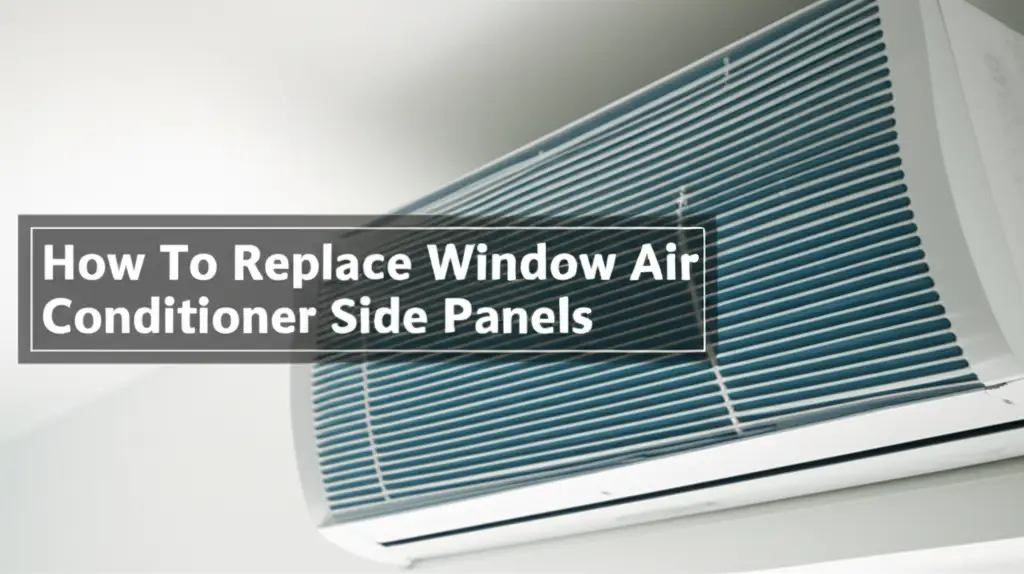How To Replace Window Air Conditioner Side Panels