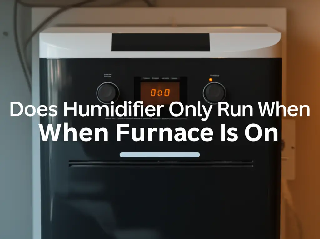 Does Humidifier Only Run When Furnace Is On