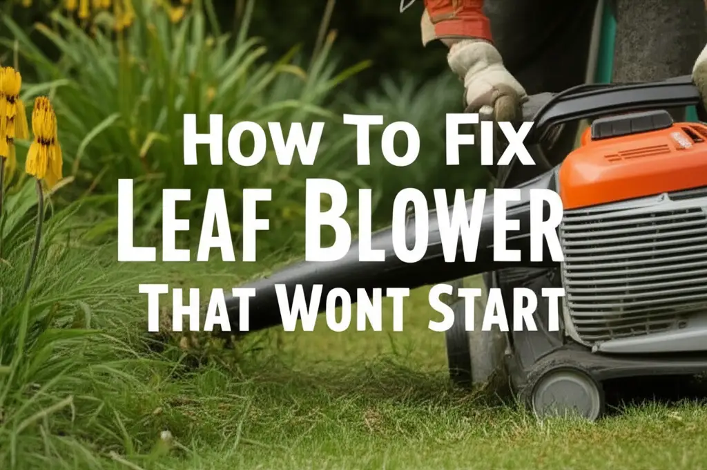 How To Fix Leaf Blower That Wont Start