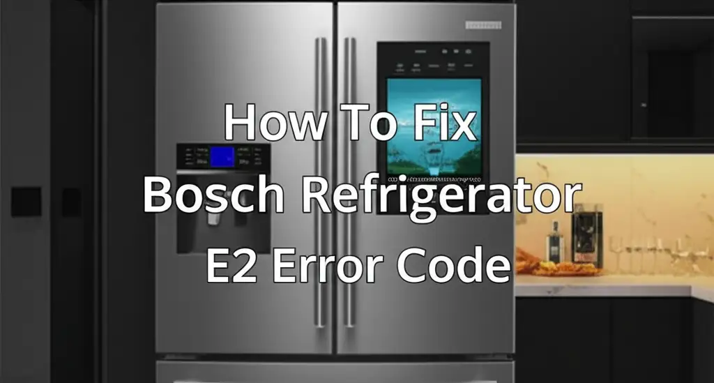 How To Fix Bosch Refrigerator E2 Error Code