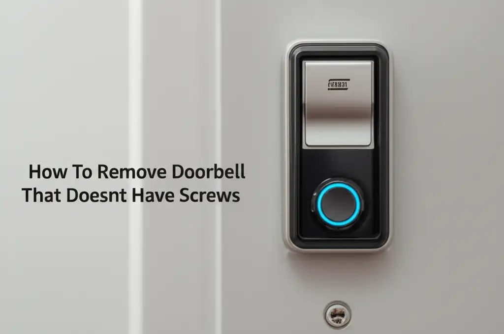 How To Remove Doorbell That Doesnt Have Screws