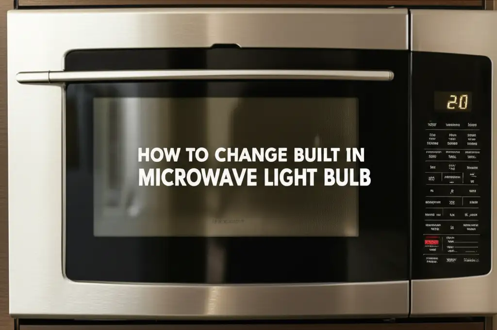 How To Change Built In Microwave Light Bulb