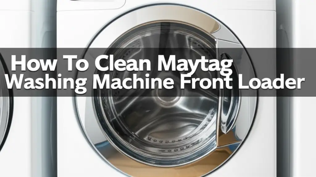 How To Clean Maytag Washing Machine Front Loader