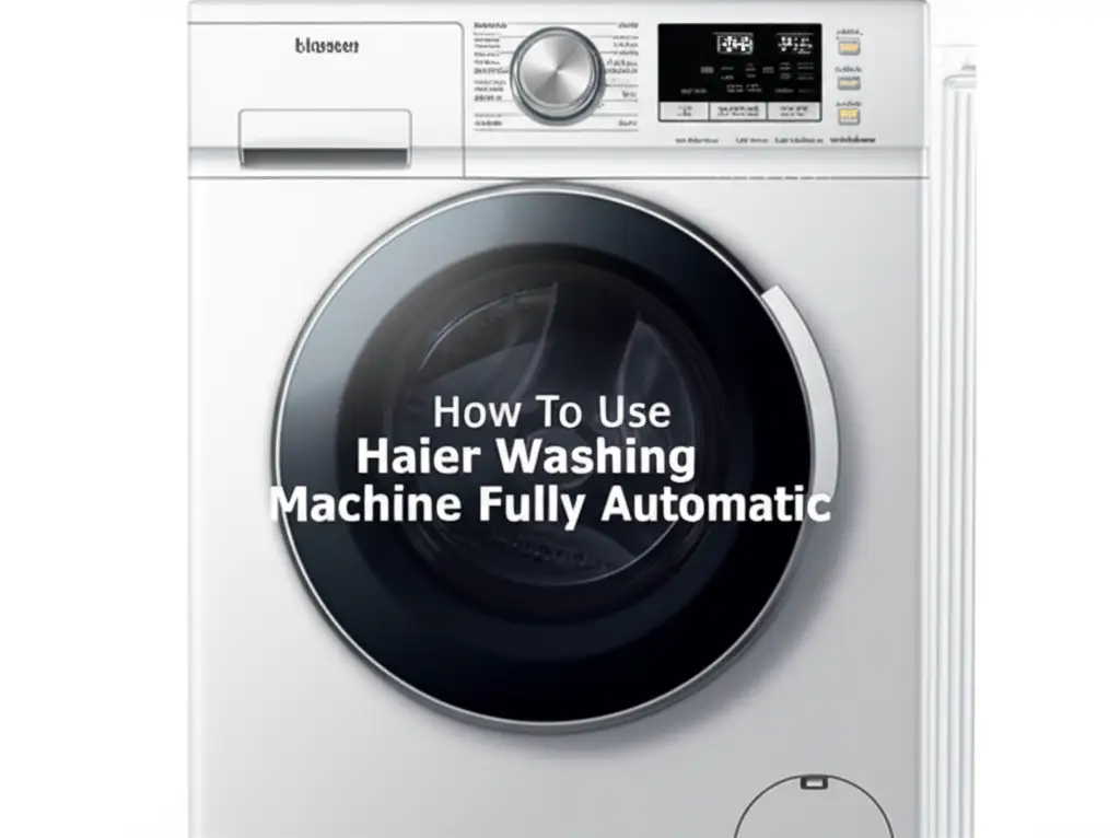 How To Use Haier Washing Machine Fully Automatic