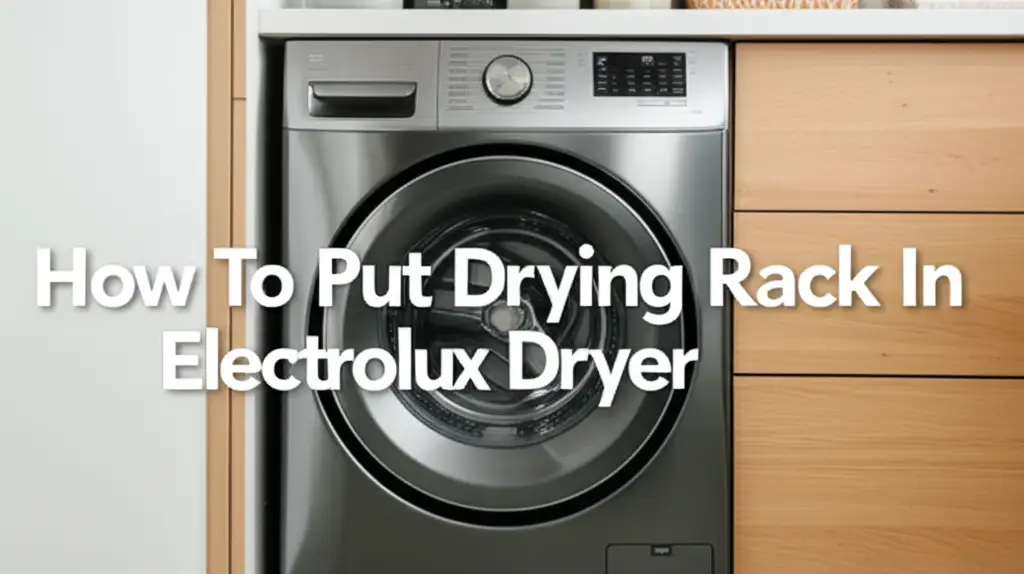 How To Put Drying Rack In Electrolux Dryer