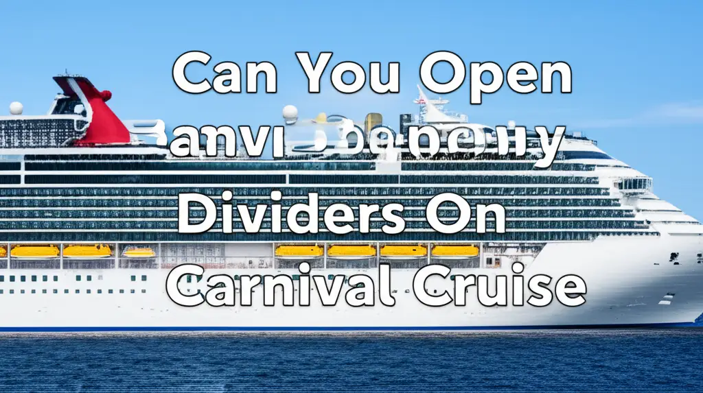 Can You Open Balcony Dividers On Carnival Cruise