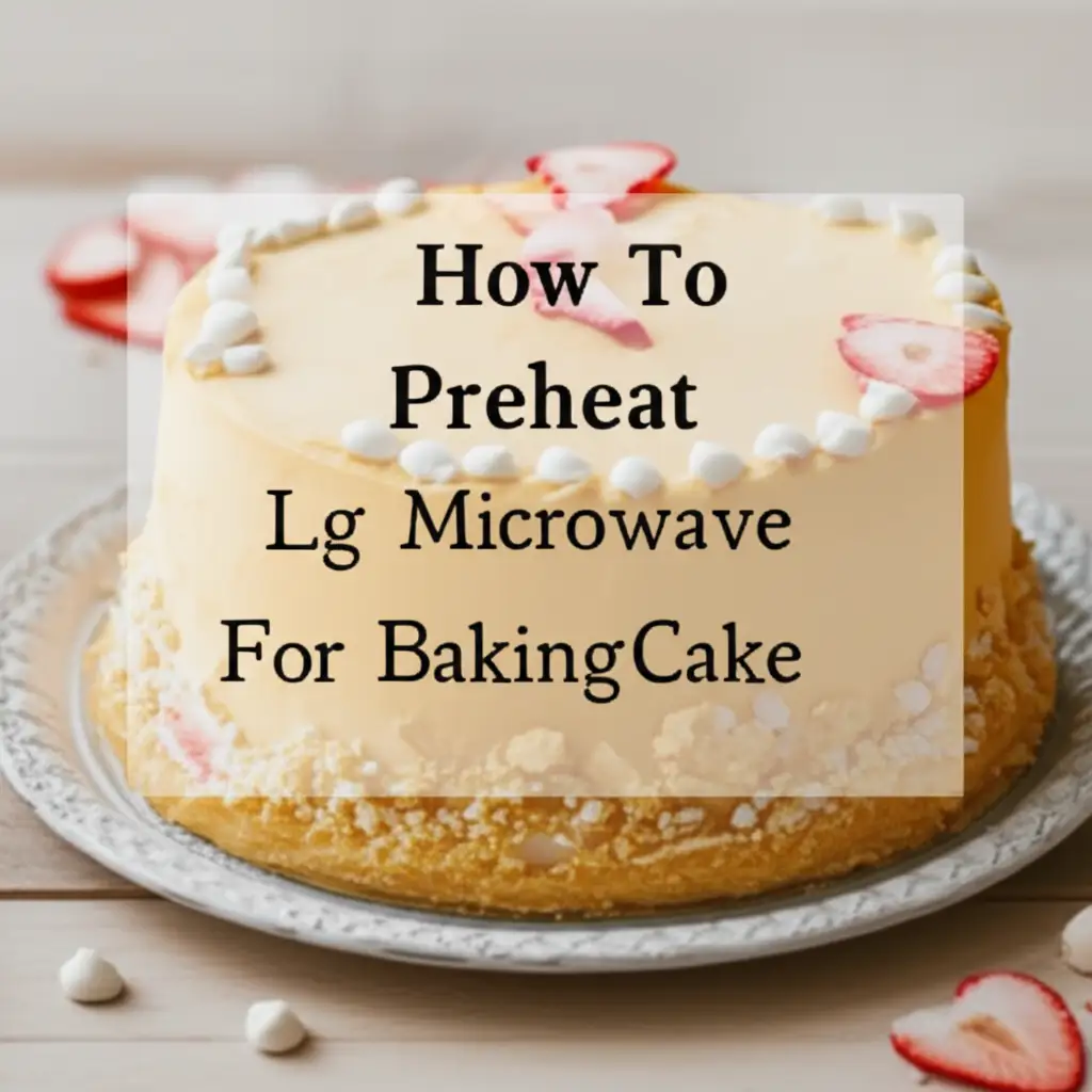 How To Preheat Lg Microwave For Baking Cake