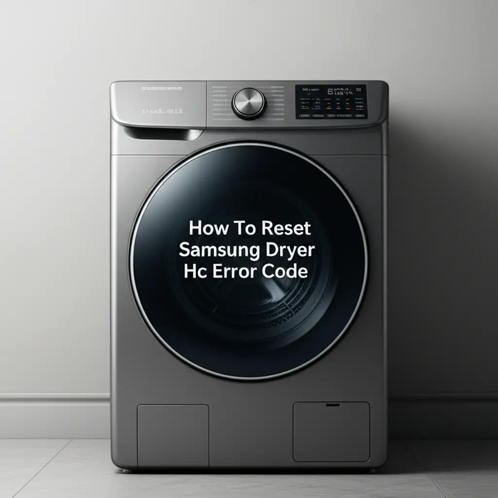 How To Reset Samsung Dryer Hc Error Code