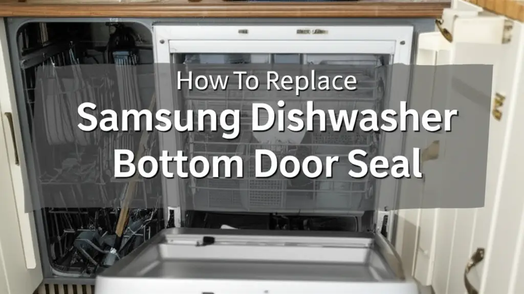How To Replace Samsung Dishwasher Bottom Door Seal