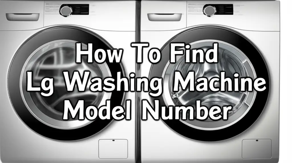 How To Find Lg Washing Machine Model Number